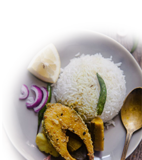 tasty food provide by sundarban royal eco resort